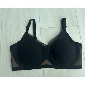Honeylove Crossover Bra Wirefree Sz L - Black